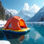 Inflatable camping tents