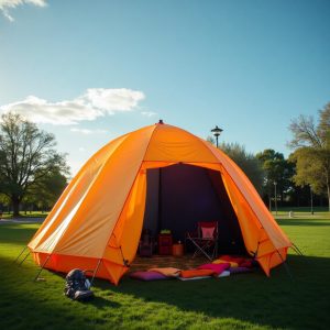 inflatable tent
