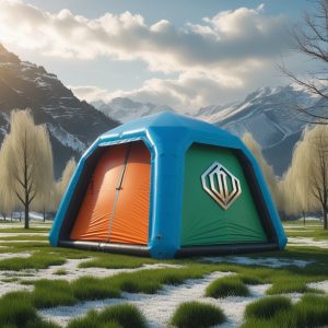 farri outdoor inflatable camping tent with stove