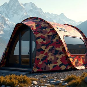 Inflatable camping tents