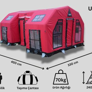 Space Capsule Inflatable Tent – 16 m² | 12–14 Person | 4-Season